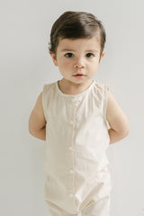 boys tan jumpsuit