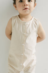 boys tan jumpsuit