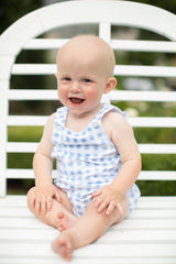 boys blue gingham overalls, boys overalls, gingham overalls, blue gingham baby clothes