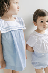 girls carolina blue sailor dress