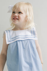 girls carolina blue sailor dress