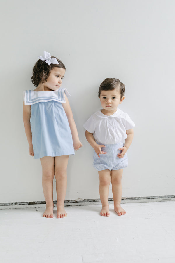 girls carolina blue sailor dress