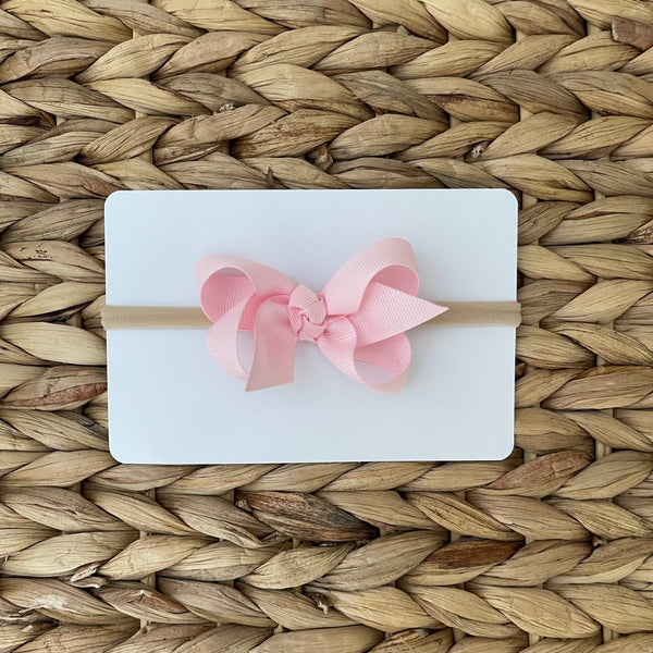 sweet pink grosgrain headband